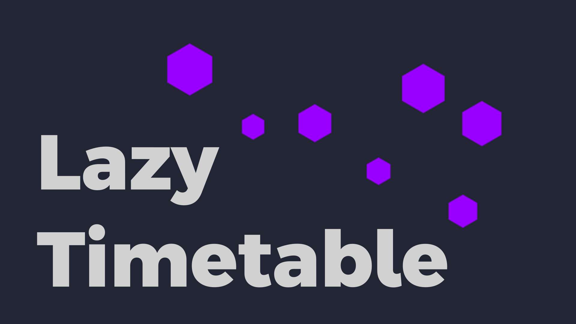 Lazytimetable